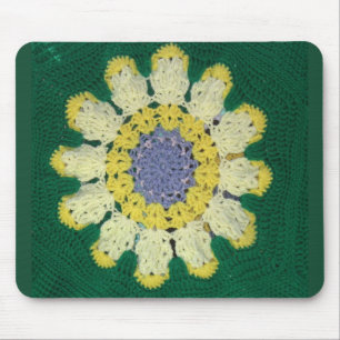 Mousepad - Daisy in Crochet Muismat