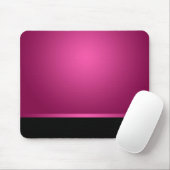 Mousepad Dark Hot Pink & Black Mousemat Muismat (Met muis)
