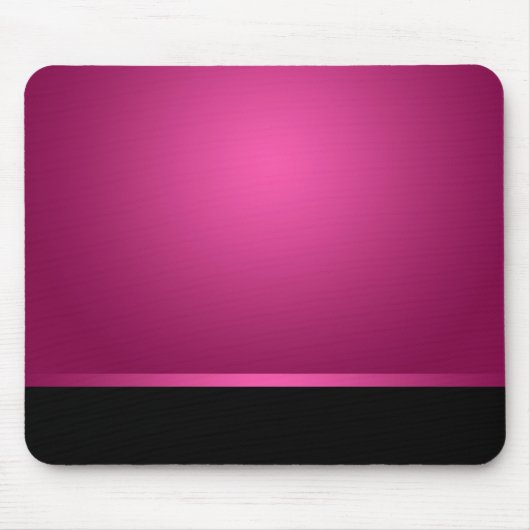 Mousepad Dark Hot Pink & Black Mousemat Muismat (Voorkant)