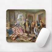 Mousepad De geboorte van Old Glory Percy Moran Muismat (Met muis)