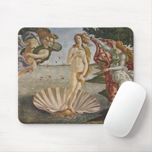 Mousepad De geboorte van Venus Sandro Botticelli Muismat (Met muis)