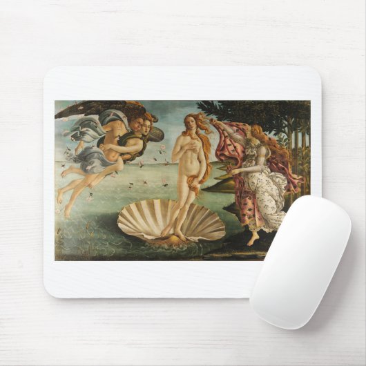 Mousepad De geboorte van Venus Sandro Botticelli Muismat (Met muis)