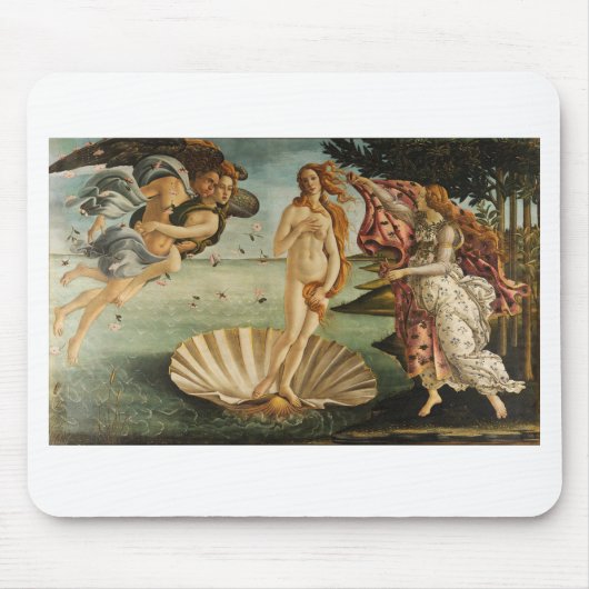 Mousepad De geboorte van Venus Sandro Botticelli Muismat (Voorkant)