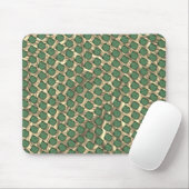 MousePad de PC, quadriculos verdes sobre marrom Muismat (Met muis)
