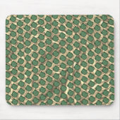 MousePad de PC, quadriculos verdes sobre marrom Muismat (Voorkant)