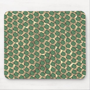 MousePad de PC, quadriculos verdes sobre marrom Muismat
