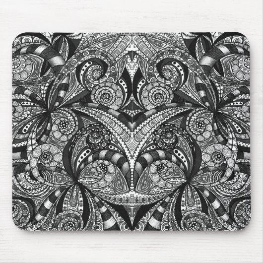 Mousepad Drawing Floral Muismat (Voorkant)