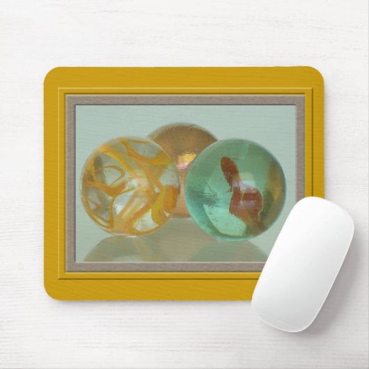 Mousepad - Drie Marbles Muismat (Met muis)