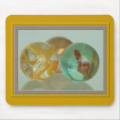 Mousepad - Drie Marbles Muismat (Voorkant)