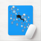 Mousepad - Duiker met bubbels Muismat (Met muis)