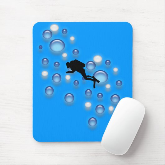 Mousepad - Duiker met bubbels Muismat (Met muis)