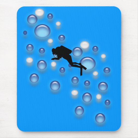 Mousepad - Duiker met bubbels Muismat (Voorkant)