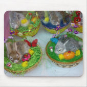 Mousepad Easter Rabbits Design Muismat (Voorkant)