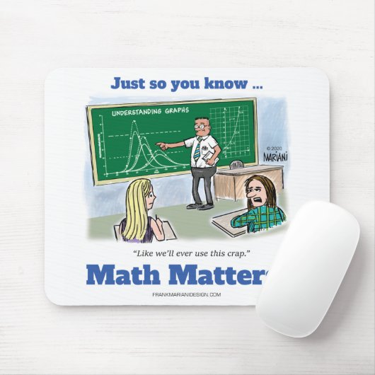 Mousepad - Edgy Caption Muismat (Met muis)