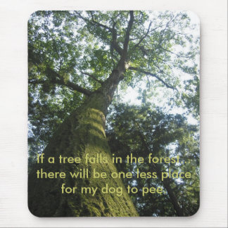Mousepad, een met mos bedekte boom muismat
