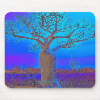 Mousepad - Elegant Blue Boab-boom. Muismat
