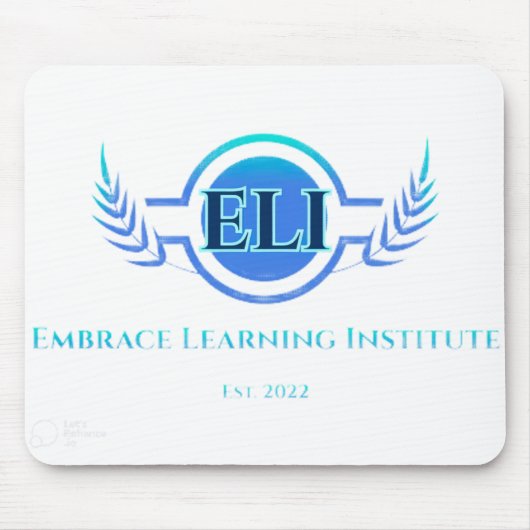 Mousepad – Embrace Learning Institute Logo Muismat (Voorkant)
