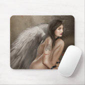 Mousepad Engel donker Muismat (Met muis)