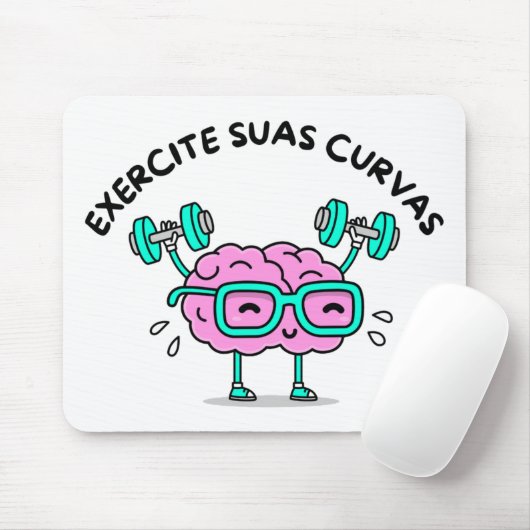 Mousepad Exercite Suas Curvas Muismat (Met muis)