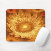 Mousepad Fantasy Bloemen Geel Muismat (Met muis)