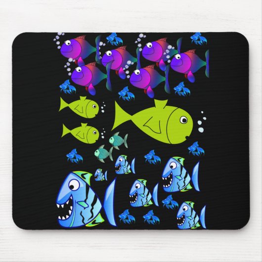 Mousepad Fish Muismat (Voorkant)