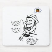 Mousepad Fish Muismat (Voorkant)