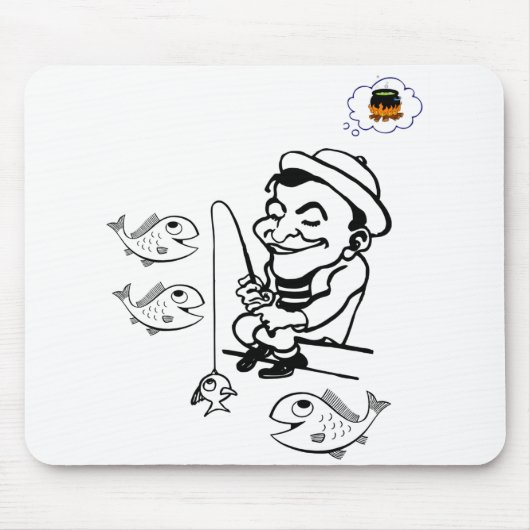 Mousepad Fish Muismat (Voorkant)