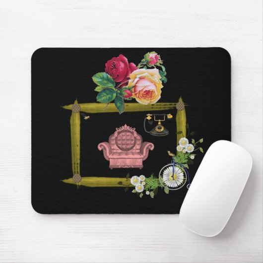 Mousepad Floral Muismat (Met muis)