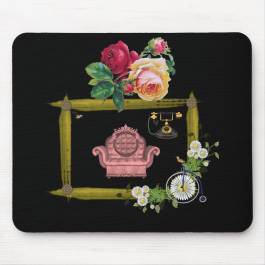 Mousepad Floral Muismat (Voorkant)