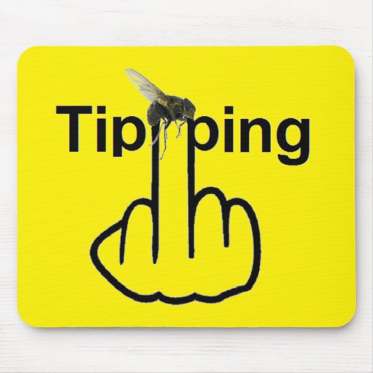 Mousepad Fly Tipping Flip Muismat (Voorkant)