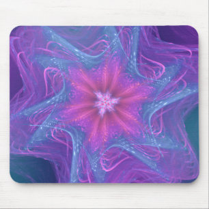 Mousepad Fractal Delicate Cyaan Palet Muismat