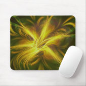 Mousepad Fractal Flower Yellow Palette Muismat (Met muis)