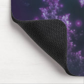 Mousepad Fractal Leaves Violet Glow Muismat (Hoek)