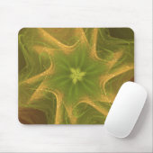 Mousepad Fractal Licht Groen Palet Muismat (Met muis)
