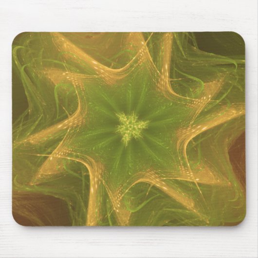 Mousepad Fractal Licht Groen Palet Muismat (Voorkant)