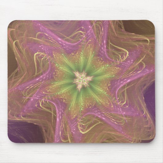 Mousepad Fractal Licht Paarse Palet Muismat (Voorkant)