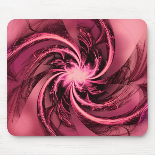 Mousepad Fractal Twisted Paarse & Plum Muismat (Voorkant)