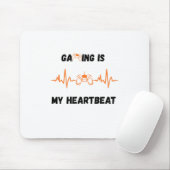 Mousepad 'Gamen Is Mijn Hartslag' Muismat (Met muis)