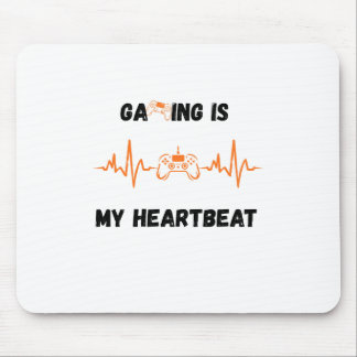 Mousepad 'Gamen Is Mijn Hartslag' Muismat