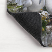 Mousepad: Gannets en bloemen Muismat (Hoek)