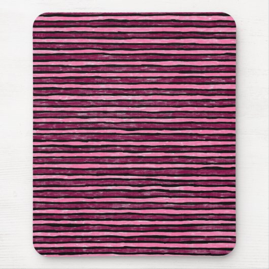 Mousepad, gekleurde strepen, PInk en Magenta Muismat (Voorkant)