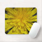 Mousepad gelbes Blütenzentrum Muismat (Met muis)