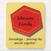 Mousepad - Genealogie - het samenvoegen van de puz Muismat (Voorkant)