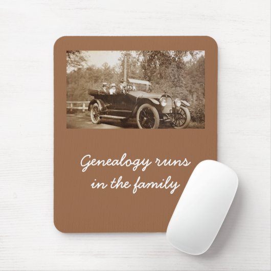 Mousepad - Genealogie loopt in de familie Muismat (Met muis)