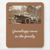 Mousepad - Genealogie loopt in de familie Muismat (Voorkant)