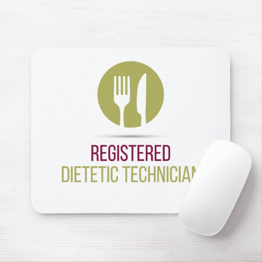 Mousepad, geregistreerde diëtische technicus muismat (Met muis)
