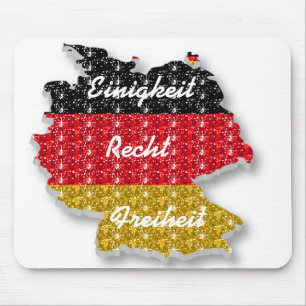 Mousepad German Flag Einigkeit Recht Freiheit Muismat