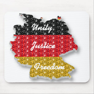 Mousepad German Flag Unjustice Freedom Muismat