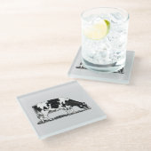 Mousepad Glazen Onderzetter (Schuin)