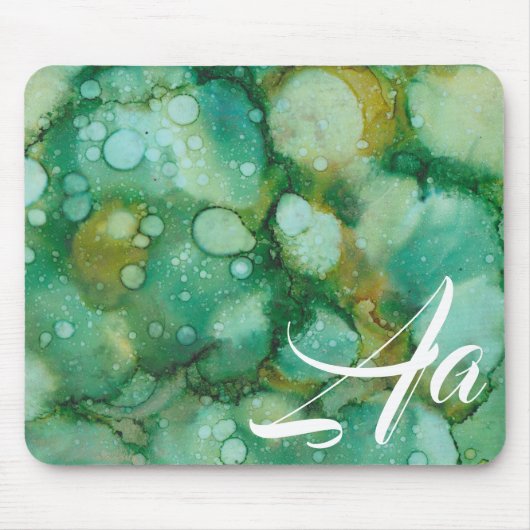 Mousepad "Gold Dusted Flower Inkblot" Muismat (Voorkant)